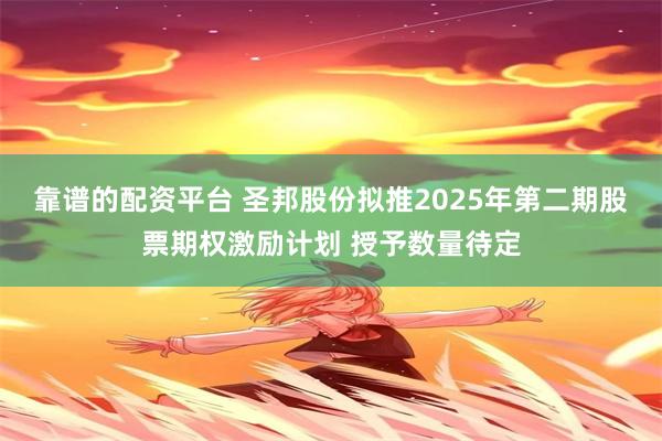 靠谱的配资平台 圣邦股份拟推2025年第二期股票期权激励计划 授予数量待定