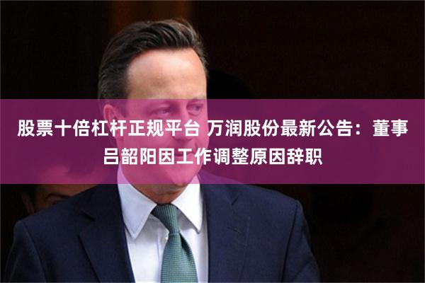 股票十倍杠杆正规平台 万润股份最新公告:董事吕韶阳因工作调整原因辞职