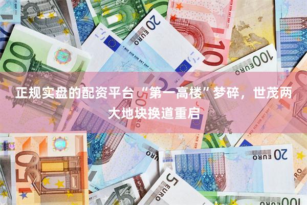 正规实盘的配资平台 “第一高楼”梦碎，世茂两大地块换道重启