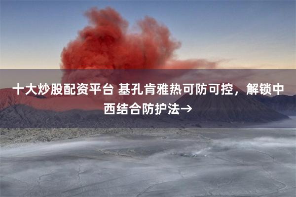 十大炒股配资平台 基孔肯雅热可防可控,解锁中西结合防护法→