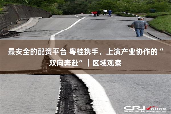 最安全的配资平台 粤桂携手，上演产业协作的“双向奔赴”｜区域观察