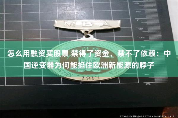 怎么用融资买股票 禁得了资金，禁不了依赖：中国逆变器为何能掐住欧洲新能源的脖子