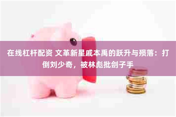 在线杠杆配资 文革新星戚本禹的跃升与殒落:打倒刘少奇,被林彪批刽子手
