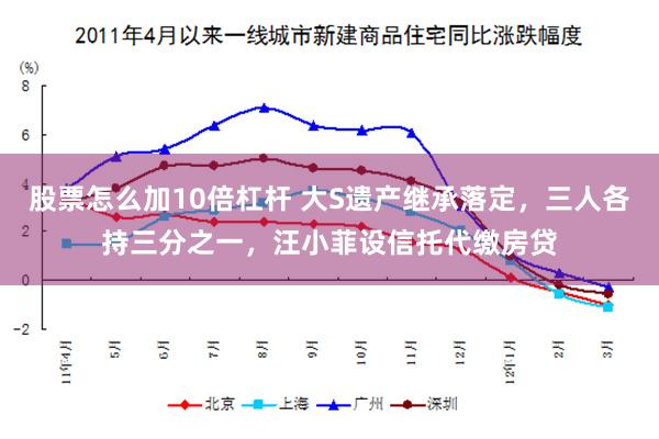 股票怎么加10倍杠杆 大S遗产继承落定，三人各持三分之一，汪小菲设信托代缴房贷