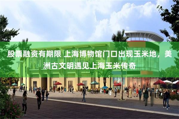 股票融资有期限 上海博物馆门口出现玉米地,美洲古文明遇见上海玉米传奇