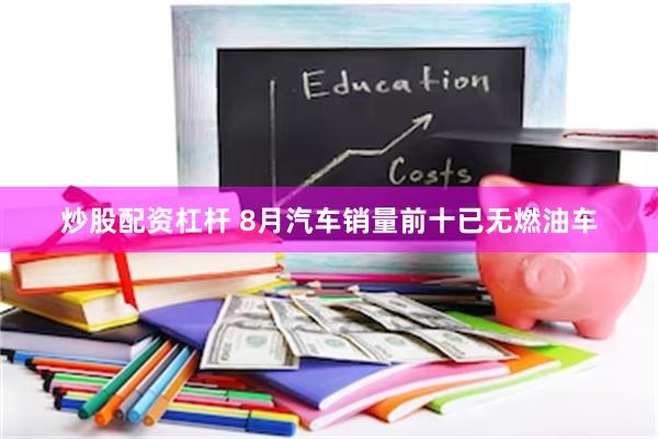 炒股配资杠杆 8月汽车销量前十已无燃油车