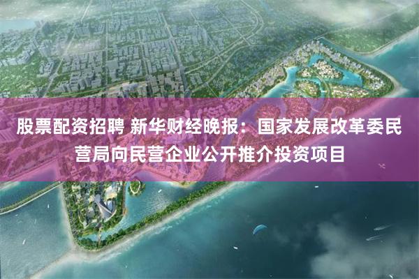 股票配资招聘 新华财经晚报：国家发展改革委民营局向民营企业公开推介投资项目